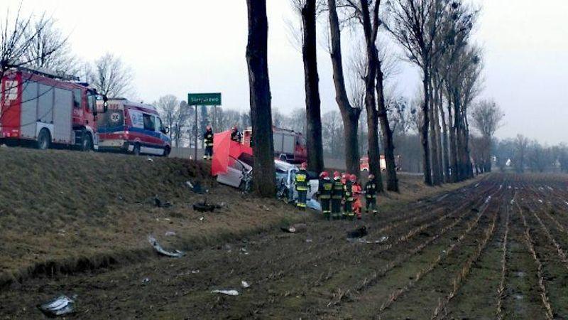 Ford uderzył w drzewo. Cztery osoby zginęły na miejscu (Foto, Video)