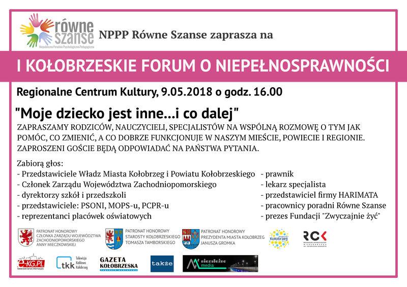 I Kołobrzeskie Forum o Niepełnosprawności