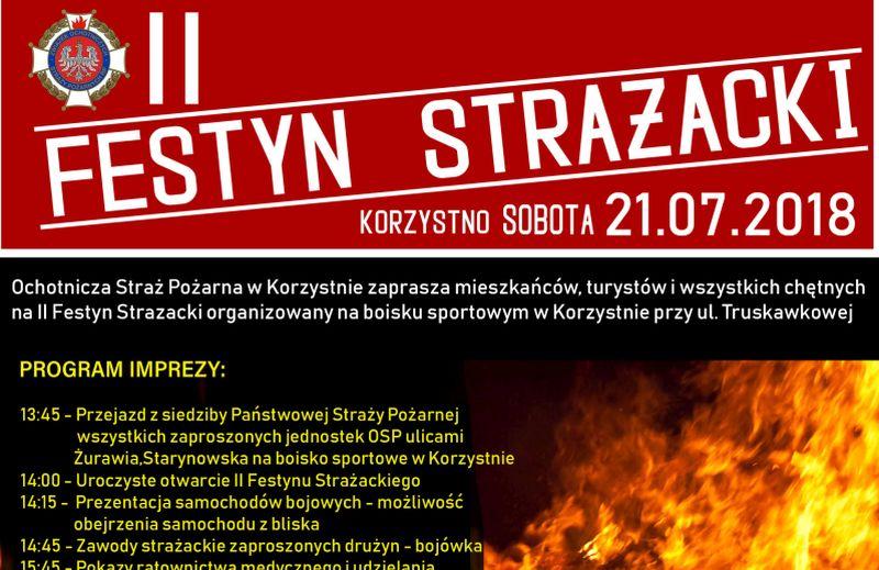Strażacki Festyn w Korzystnie. Wystąpi Shazza