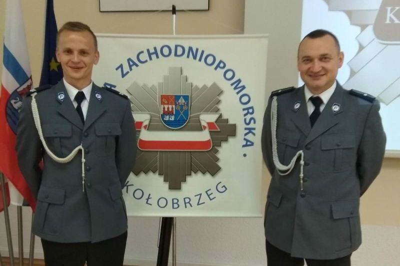 Mężczyzna żyje dzięki tym  funkcjonariuszom