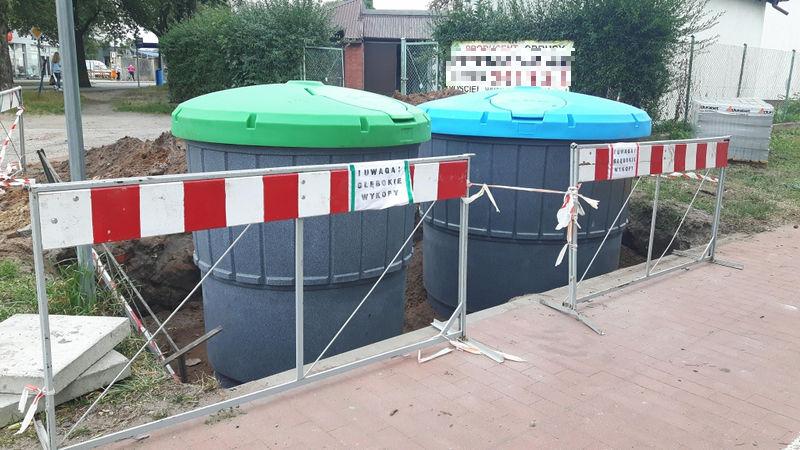 Pojemniki nie są jeszcze gotowe. Nie wrzucaj tam śmieci