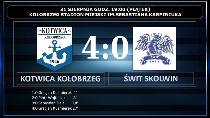 Fenomenalna pierwsza połowa Kotwicy 