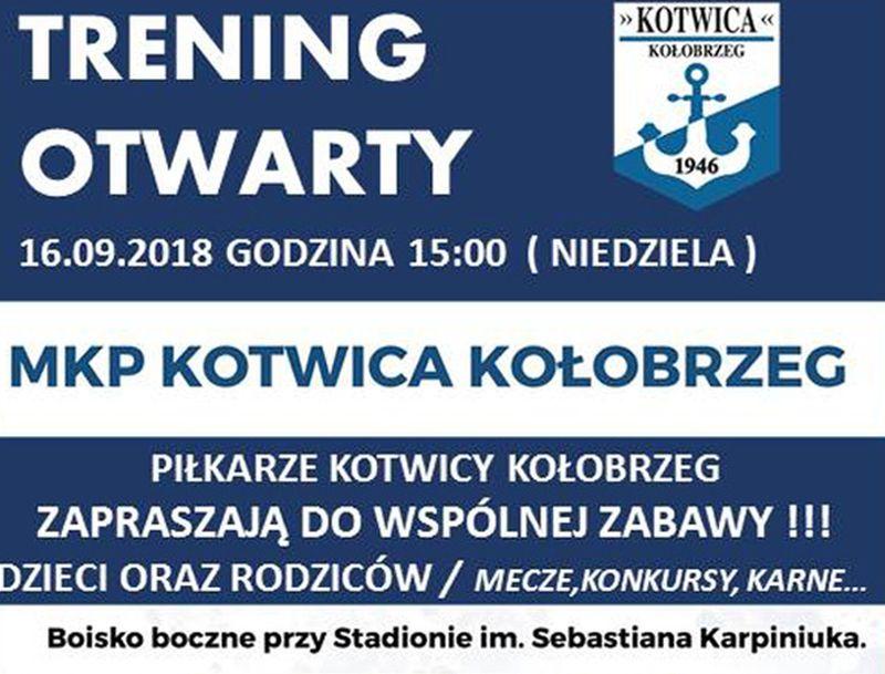 Trening otwarty z zawodnikami III ligowej Kotwicy