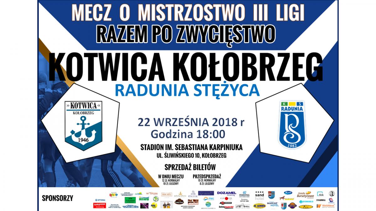 W sobotę zagrają z wiceliderem. Przyjdź dopinguj Kotwicę