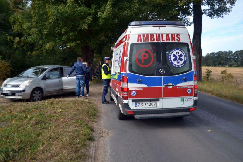 Zderzenie na DW 102 w kierunku Trzebiatowa  (Foto)