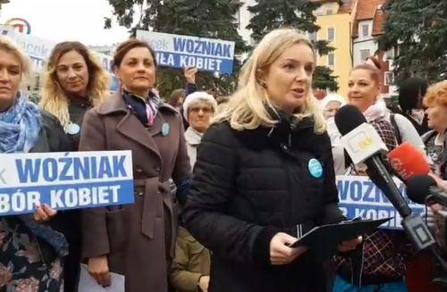 Happening poparcia dla Jacka Woźniaka (video)