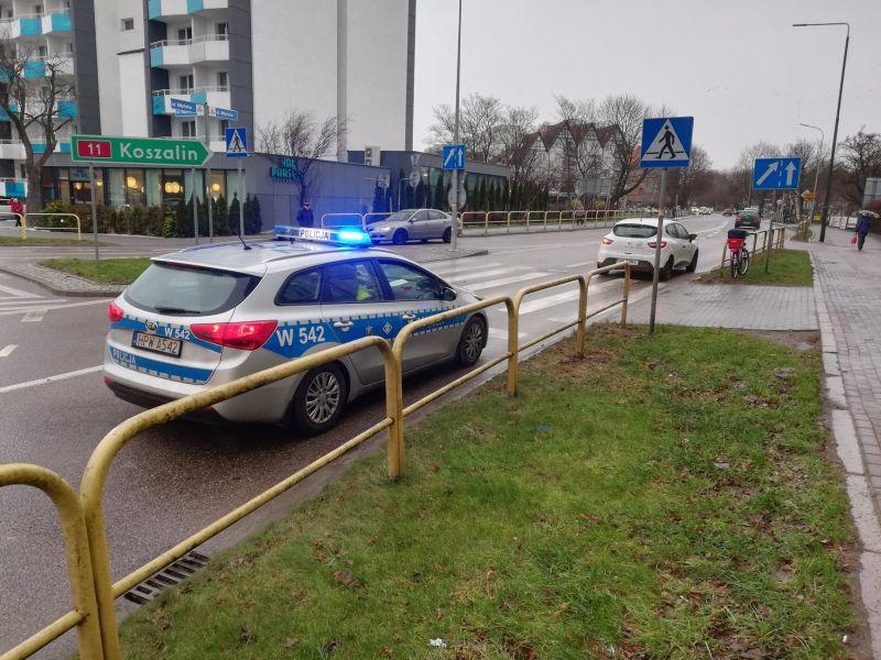 Po wypadku rowerzysty uciekł piesek