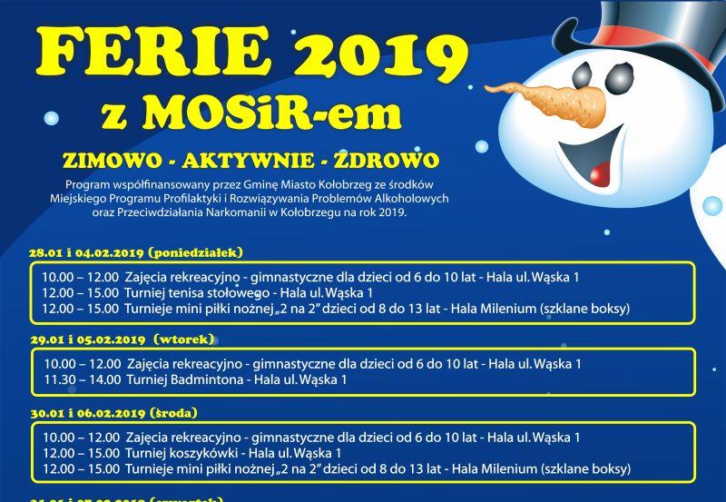 Bezpłatne zajęcia dla dzieci - Ferie zimowe z MOSiRem