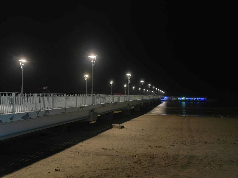 Iluminacja molo została zepsuta