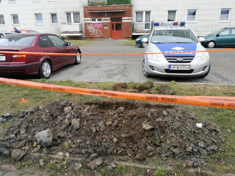 Niewybuch na Ogrodach (Foto)