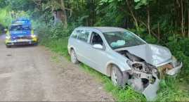 Opel uderzył w drzewo. Kierowcy nie było na miejscu