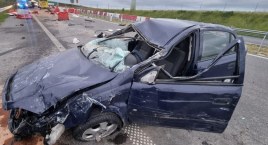 Wypadek na S6. Trzech mężczyzn trafiło do szpitala