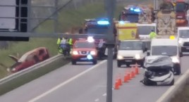 Wypadek na S6. Dwie osoby ranne