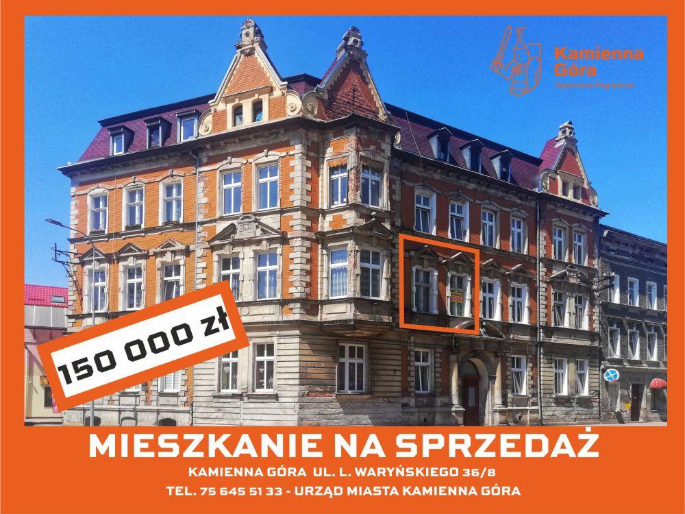 Kamienna Góra - lokal mieszkalny ul. Waryńskiego 36/8 - I przetarg ustny