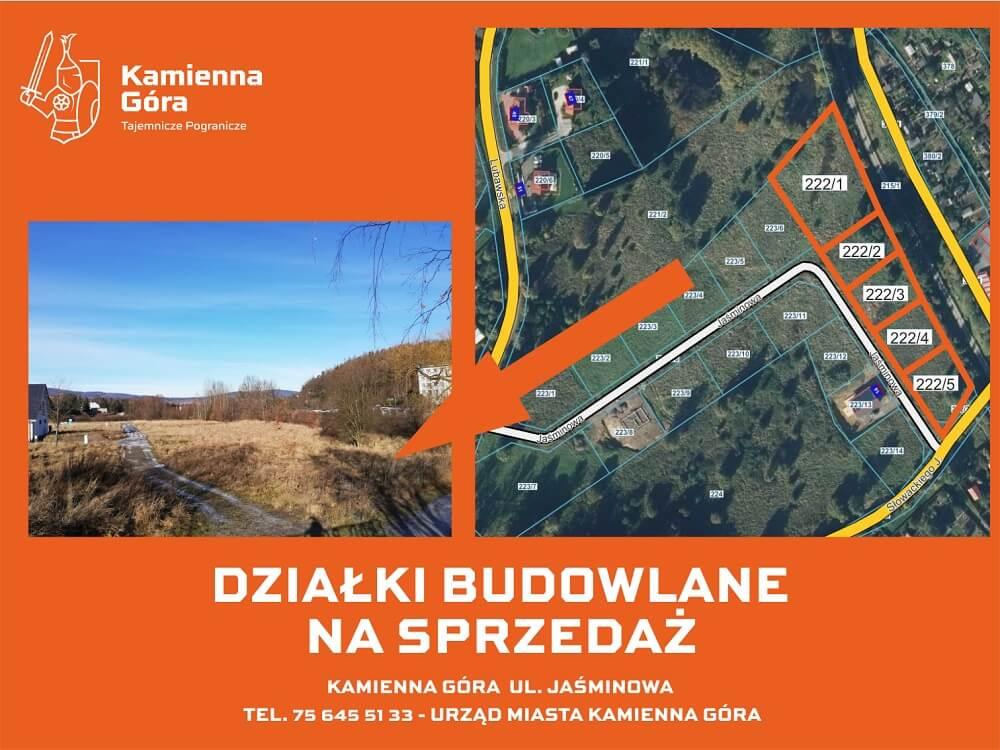 Kamienna Góra - działki ul. Jaśminowa - II przetarg