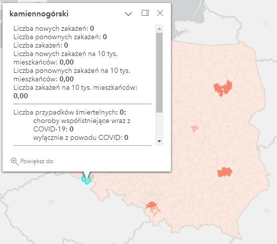 Koronawirus - statystyka - powiat kamiennogórski - 29.06.2023. 