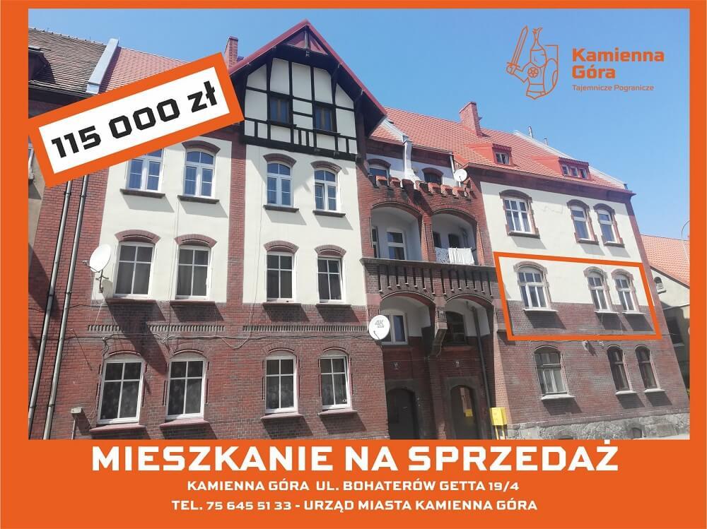 Kamienna Góra - lokal mieszkalny ul. Bohaterów Getta 19/4 - I przetarg ustny