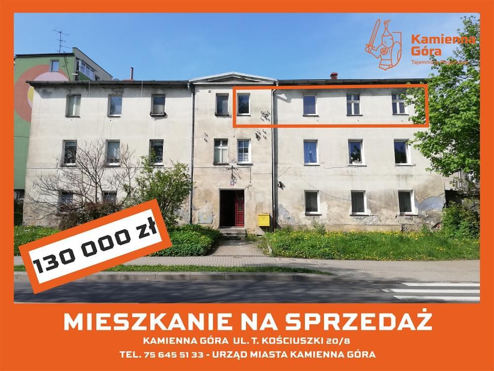 Kamienna Góra - lokal mieszkalny ul. T. Kościuszki 20/8 - I przetarg ustny