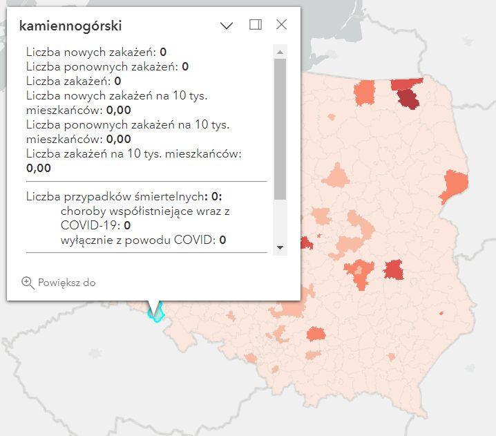 Koronawirus - statystyka - powiat kamiennogórski - 30.05.2023. 