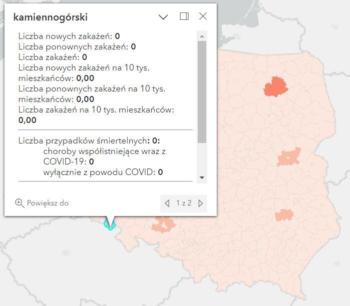 Koronawirus - statystyka - powiat kamiennogórski - 28.05.2023. 