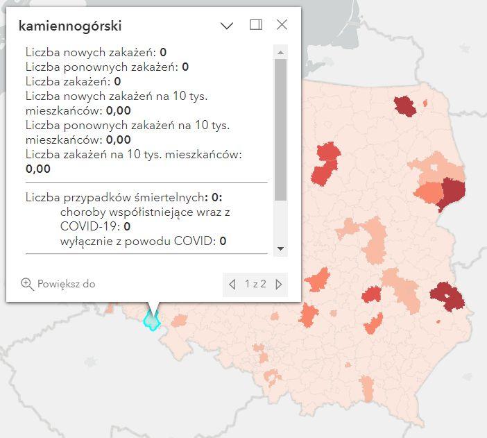 Koronawirus - statystyka - powiat kamiennogórski - 27.05.2023. 
