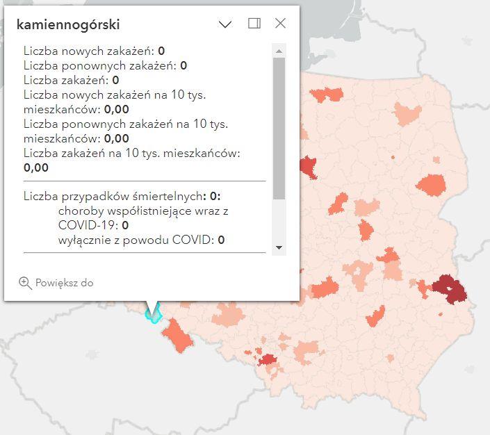 Koronawirus - statystyka - powiat kamiennogórski - 26.05.2023. 