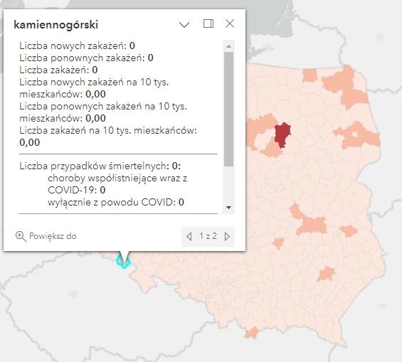 Koronawirus - statystyka - powiat kamiennogórski - 28.04.2023. 