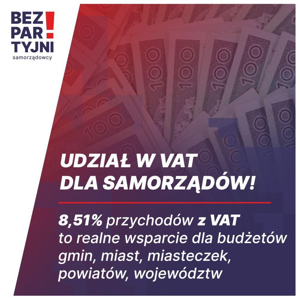 Proponują udział samorządów w podatku VAT