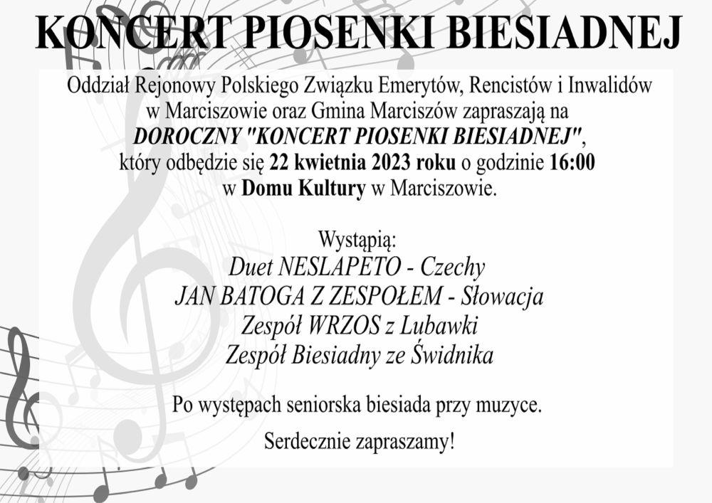 Koncert piosenki biesiadnej