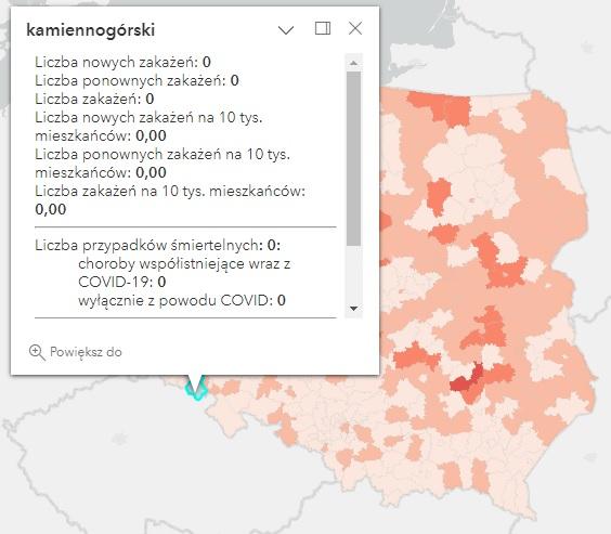 Koronawirus - statystyka - powiat kamiennogórski - 29.03.2023. 