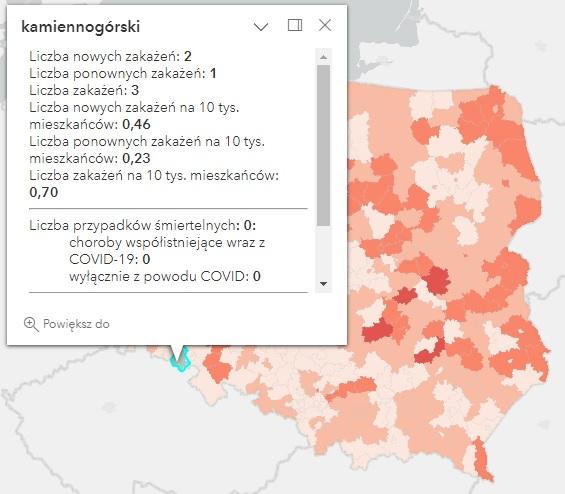 Koronawirus - statystyka - powiat kamiennogórski - 28.03.2023. 