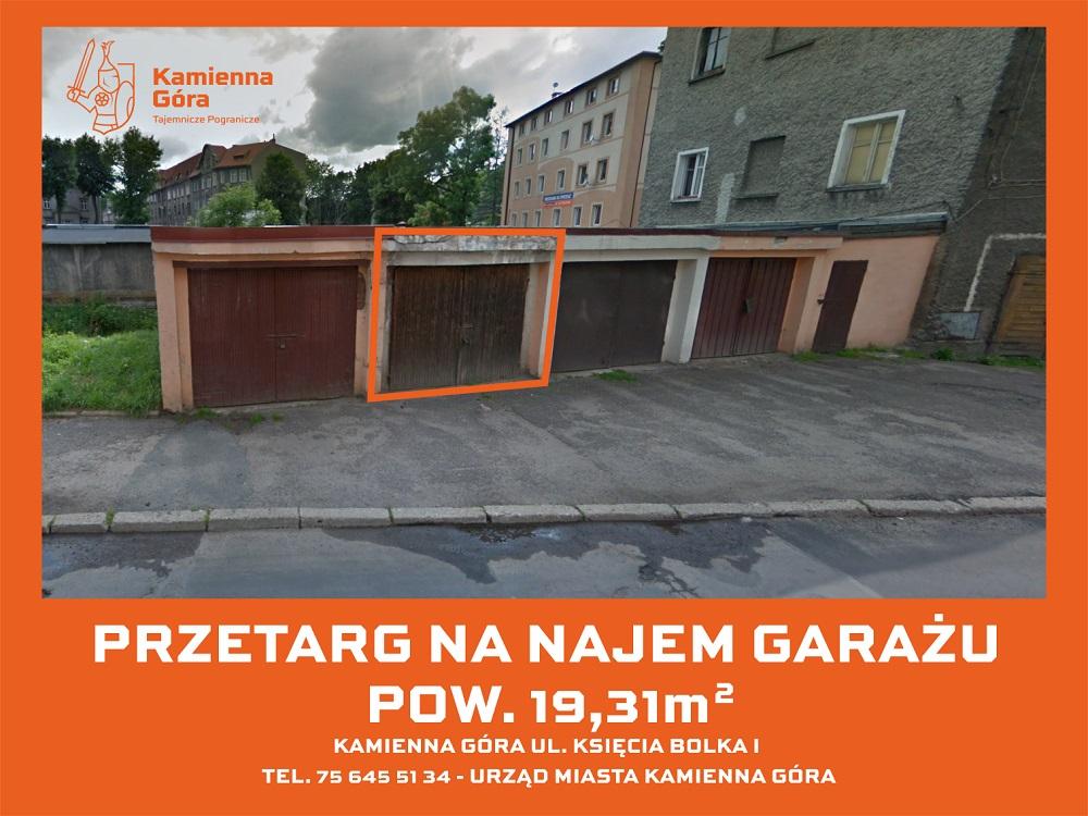 Kamienna Góra - ul. Księcia Bolka I - garaż - I przetarg