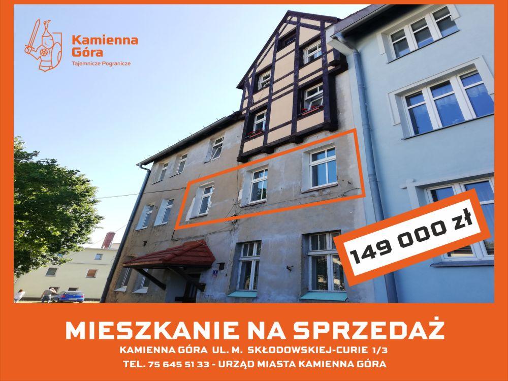 Kamienna Góra - lokal mieszkalny ul. Skłodowskiej 1/3 - II przetarg