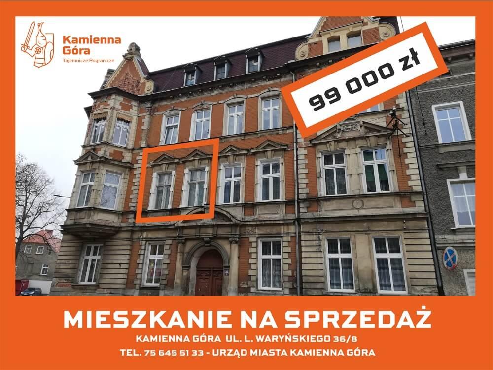 Kamienna Góra - lokal mieszkalny ul. Waryńskiego 36/8 - III przetarg