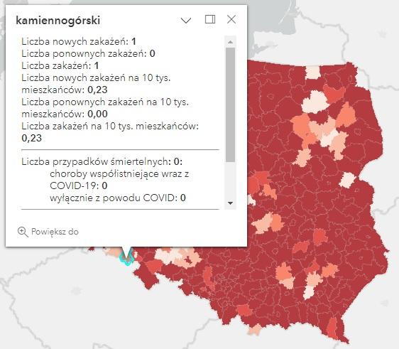 Koronawirus - statystyka - powiat kamiennogórski - 28.02.2023. 