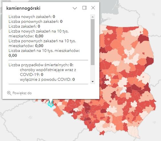 Koronawirus - statystyka - powiat kamiennogórski - 17.02.2023. 