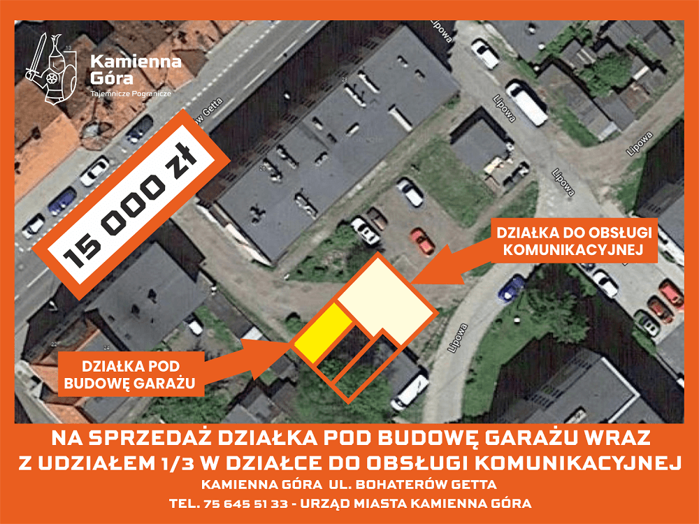 Kamienna Góra - działka 109/26 - II przetarg