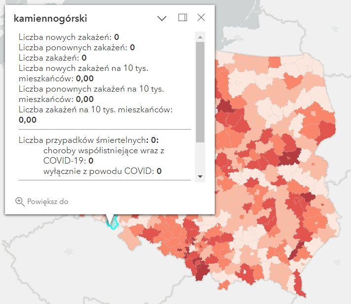 Koronawirus - statystyka - powiat kamiennogórski - 11.02.2023. 