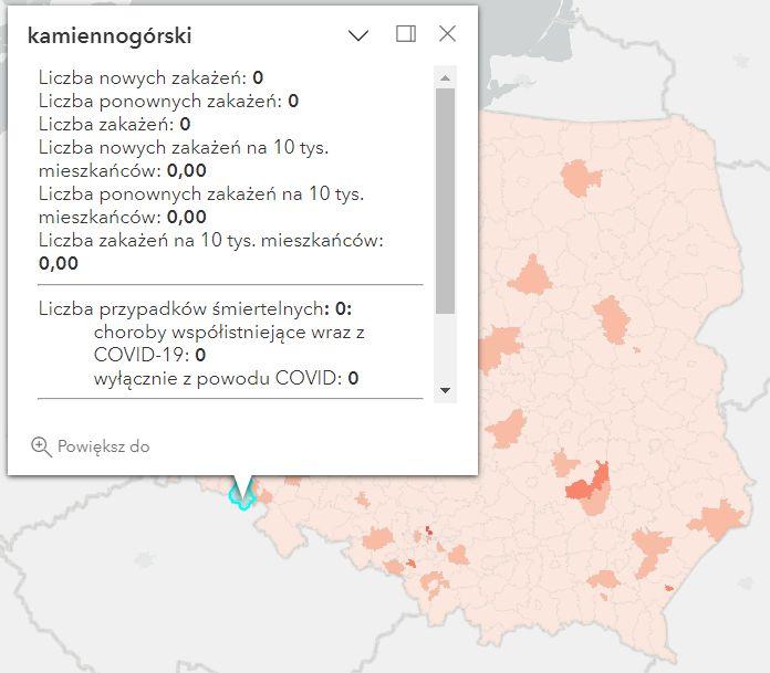 Koronawirus - statystyka - powiat kamiennogórski - 5.02.2023. 