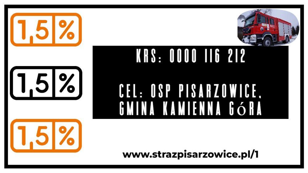 1,5% - OSP Pisarzowice