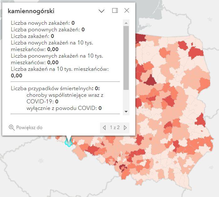 Koronawirus - statystyka - powiat kamiennogórski - 4.02.2023. 