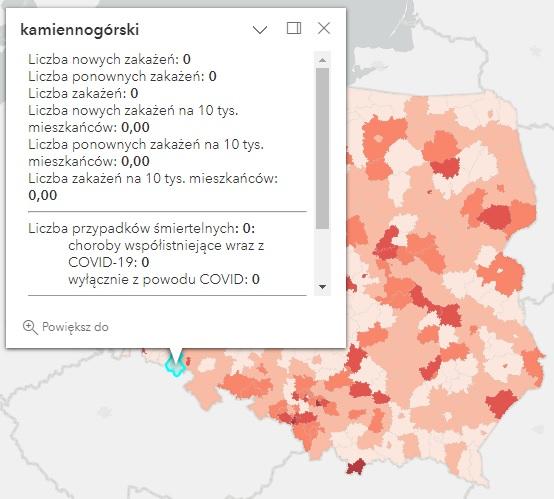 Koronawirus - statystyka - powiat kamiennogórski - 31.01.2023. 