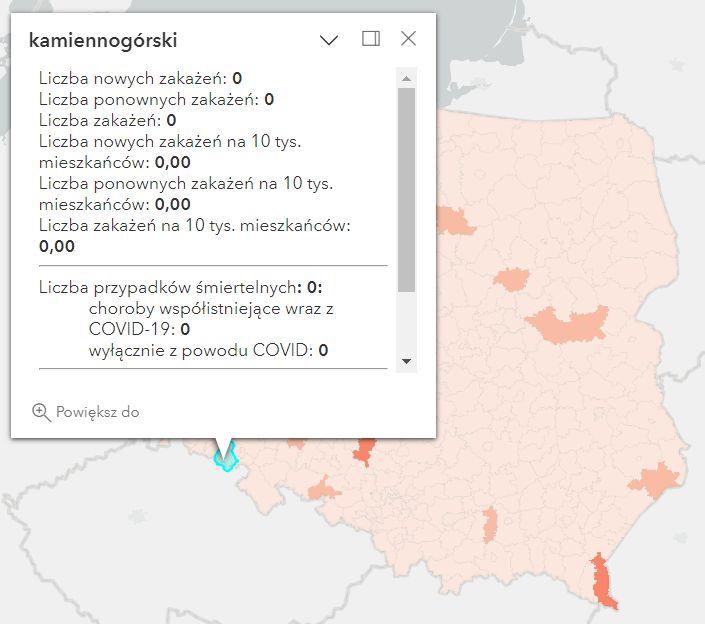 Koronawirus - statystyka - powiat kamiennogórski - 29.01.2023. 