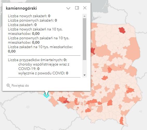 Koronawirus - statystyka - powiat kamiennogórski - 20.01.2023. 