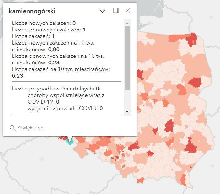 Koronawirus - statystyka - powiat kamiennogórski - 31.12.2022. 