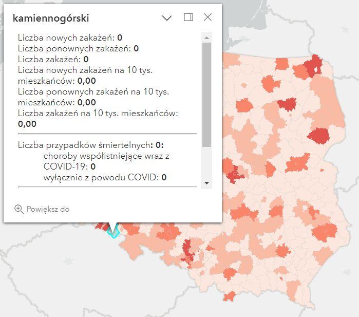 Koronawirus - statystyka - powiat kamiennogórski - 30.12.2022. 