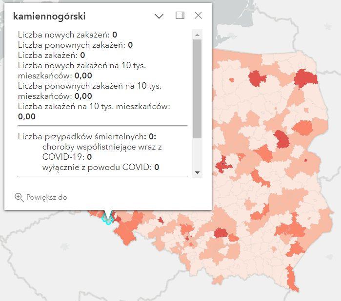 Koronawirus - statystyka - powiat kamiennogórski - 29.12.2022. 