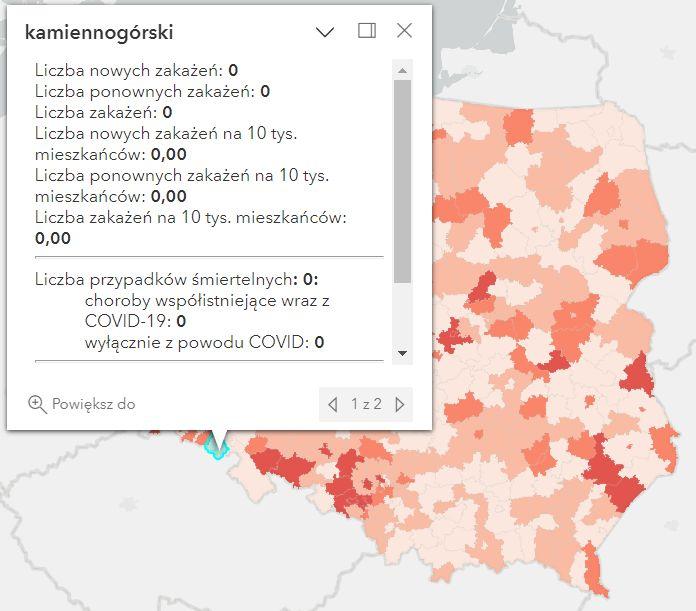 Koronawirus - statystyka - powiat kamiennogórski - 28.12.2022. 