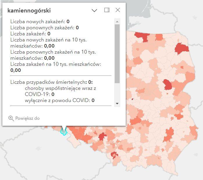 Koronawirus - statystyka - powiat kamiennogórski - 17.12.2022. 