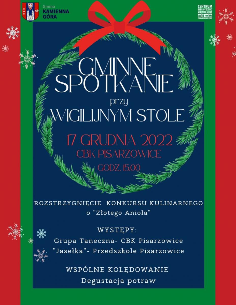 Gminne spotkanie przy wigilijnym stole